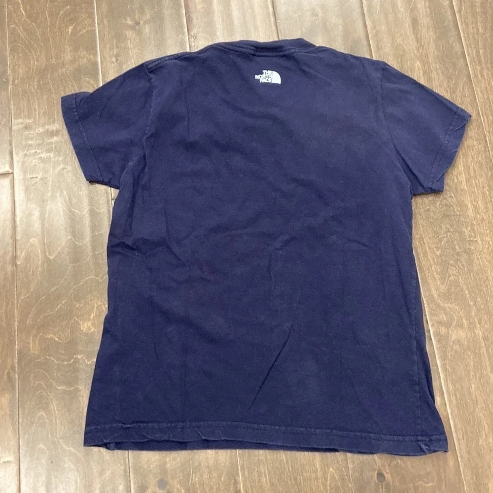 Vintage The North Face Navy T-Shirt Juniors size M - Picture 2 of 3
